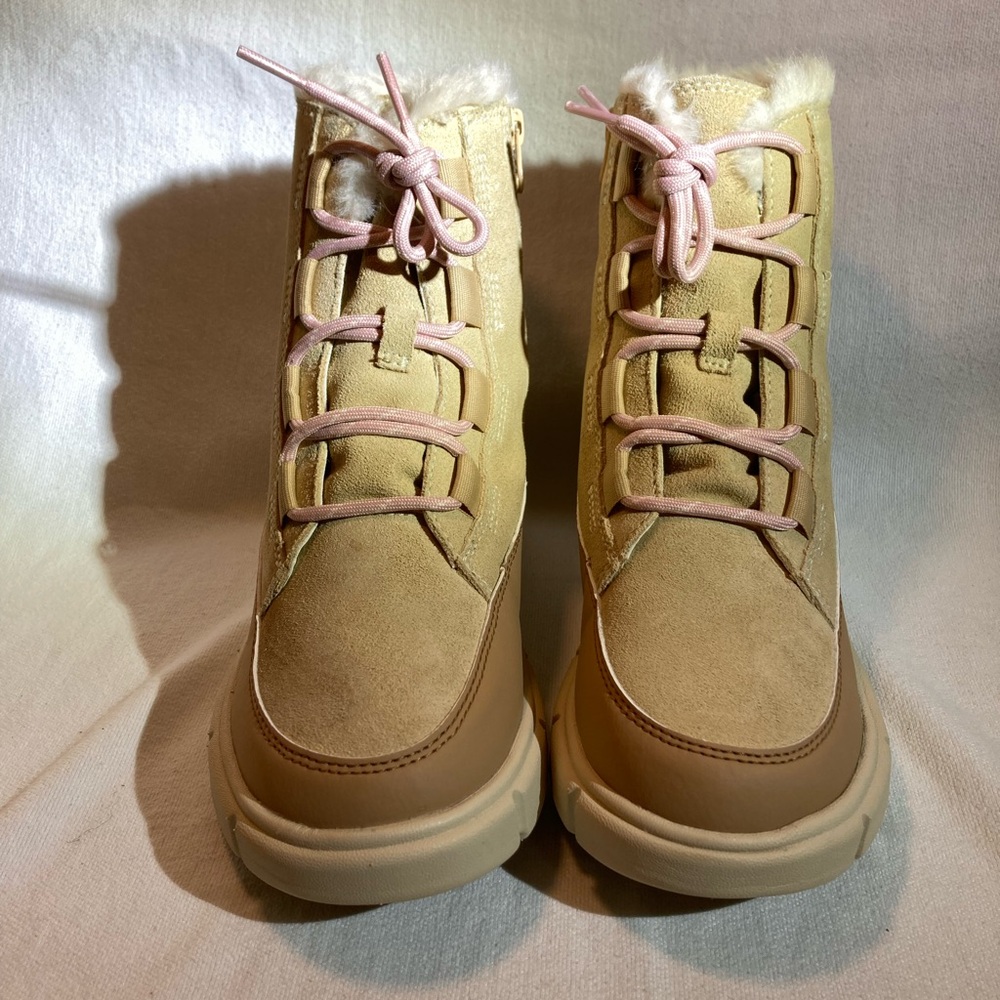 Sorel Youth2 Explorer 111 Lace WP Ceramic, Dazed Mauve Waterproof Insulated